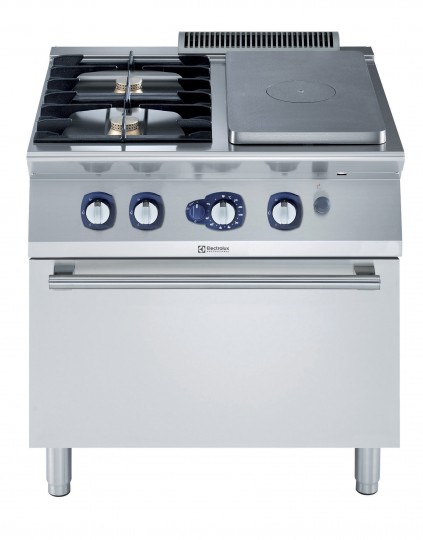 FORNUIS, GASGLOEIPLAAT, 2 BRANDERS, GAS OVEN, 800 MM