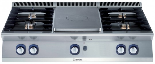 FORNUIS, GASGLOEIPLAAT, 4 BRANDERS, 1200 MM, TOPMODEL