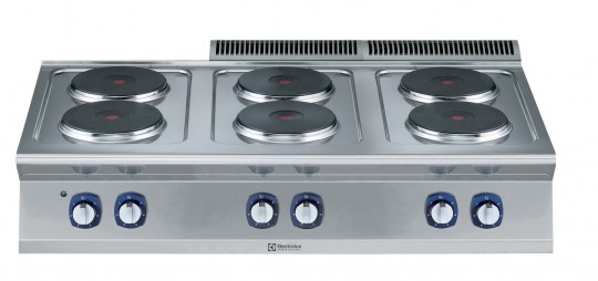 FORNUIS, 6 ELEKTR. RONDE KOOKPLATEN, 1200 MM, TOPMODEL